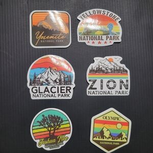 National Park Rainbow Stickers Bundle Deal, Bundle of 6
